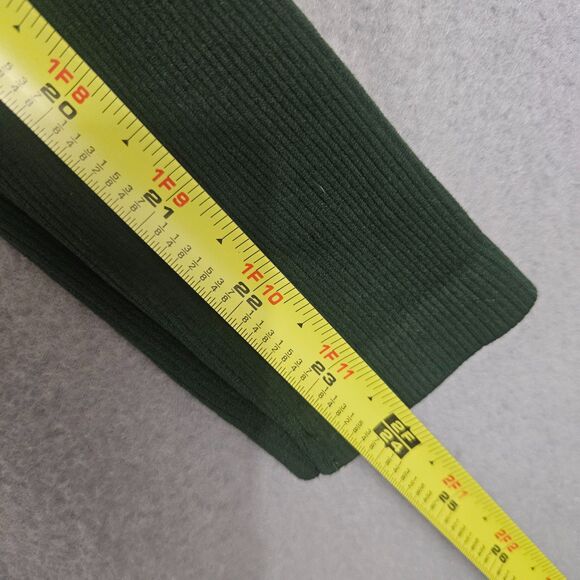 Aritzia Sunday Best Green Bliss Cropped Longsleeve Ribbed Top Sz S Forrest Green - Picture 6 of 7